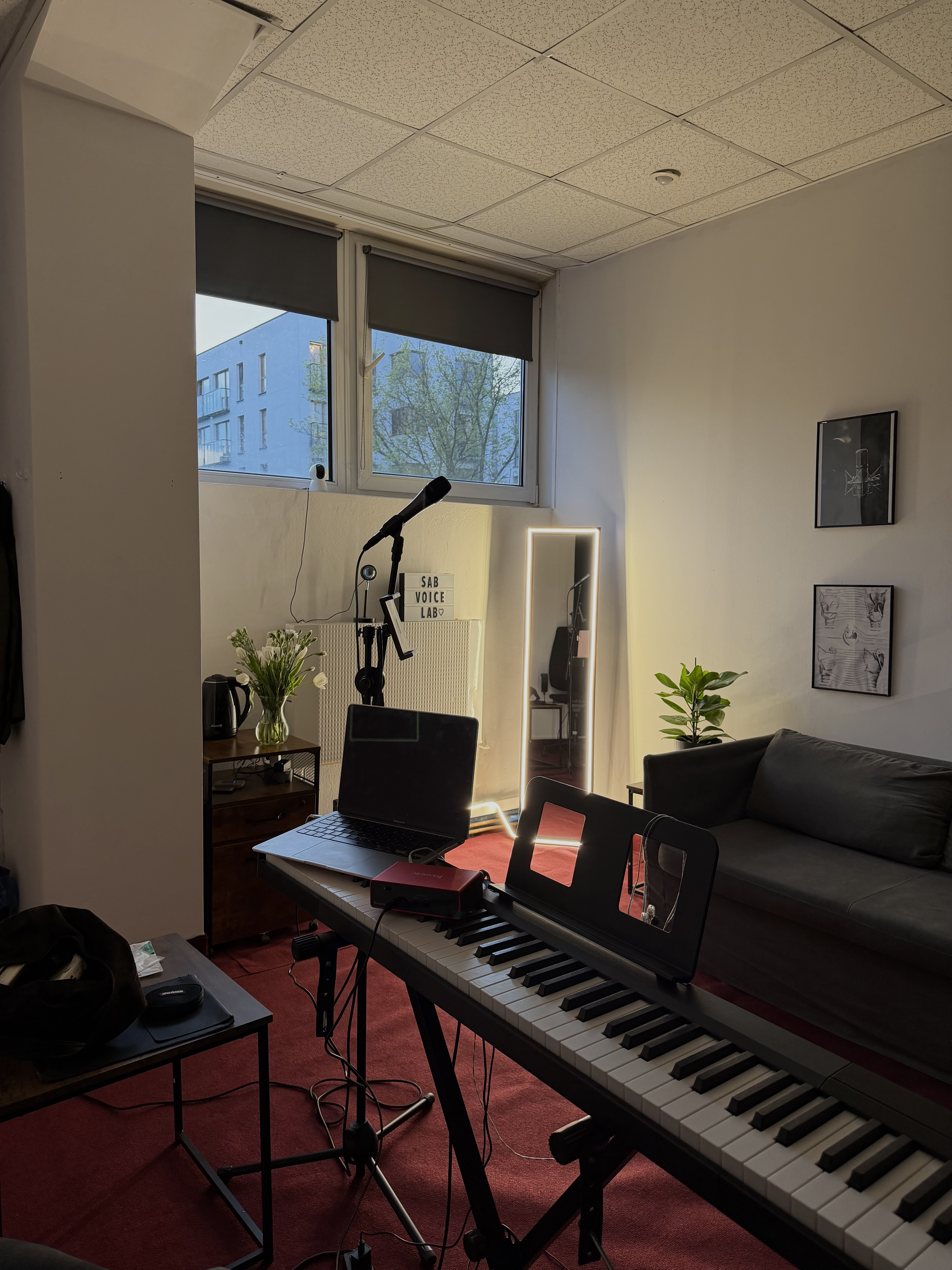 SAB VOICE LAB – zdjęcie sali prób 2, Warszawa, Mokotów